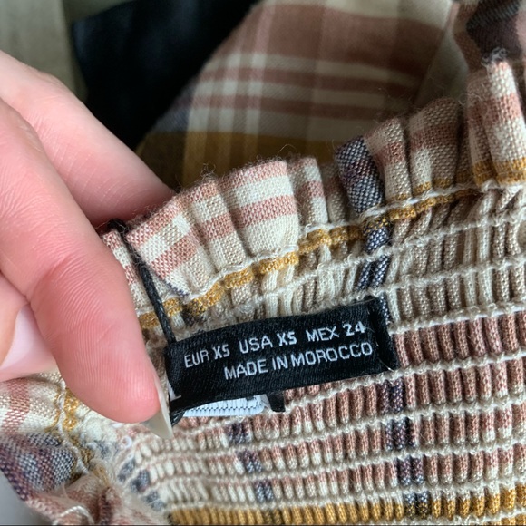 NWT Zara Plaid Crop Top!! - Picture 8 of 12